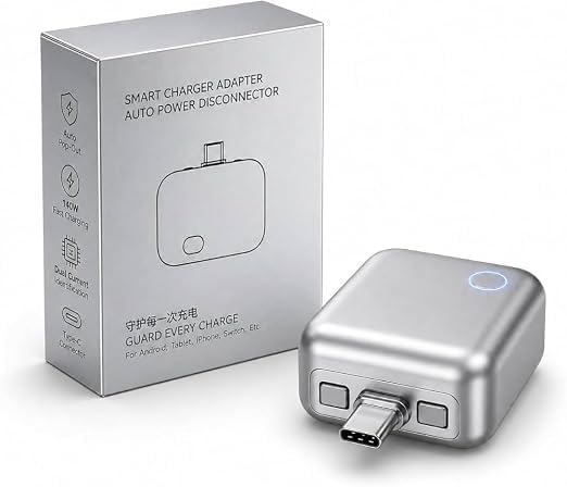 Smart Charger mini Adapter with Auto Power disconnector | Light Weight | for Android, iOS, Tablet etc.