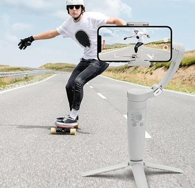 M1 3-Axis Smartphone Gimbal Stabilizer – Anti-Shake, Face Tracking, Foldable | For Reels & Vlogs