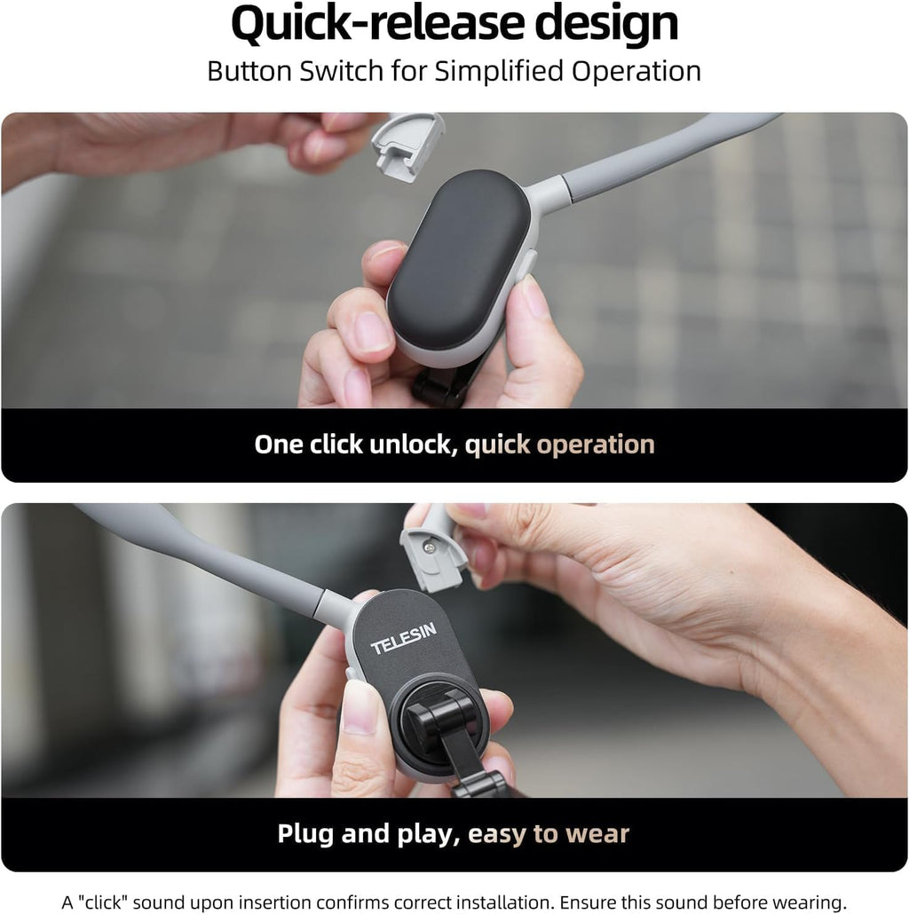 Magnetic Phone Neck Mount – Hands-Free POV Holder for Reels, Vlogs & TikTok | iPhone & Android