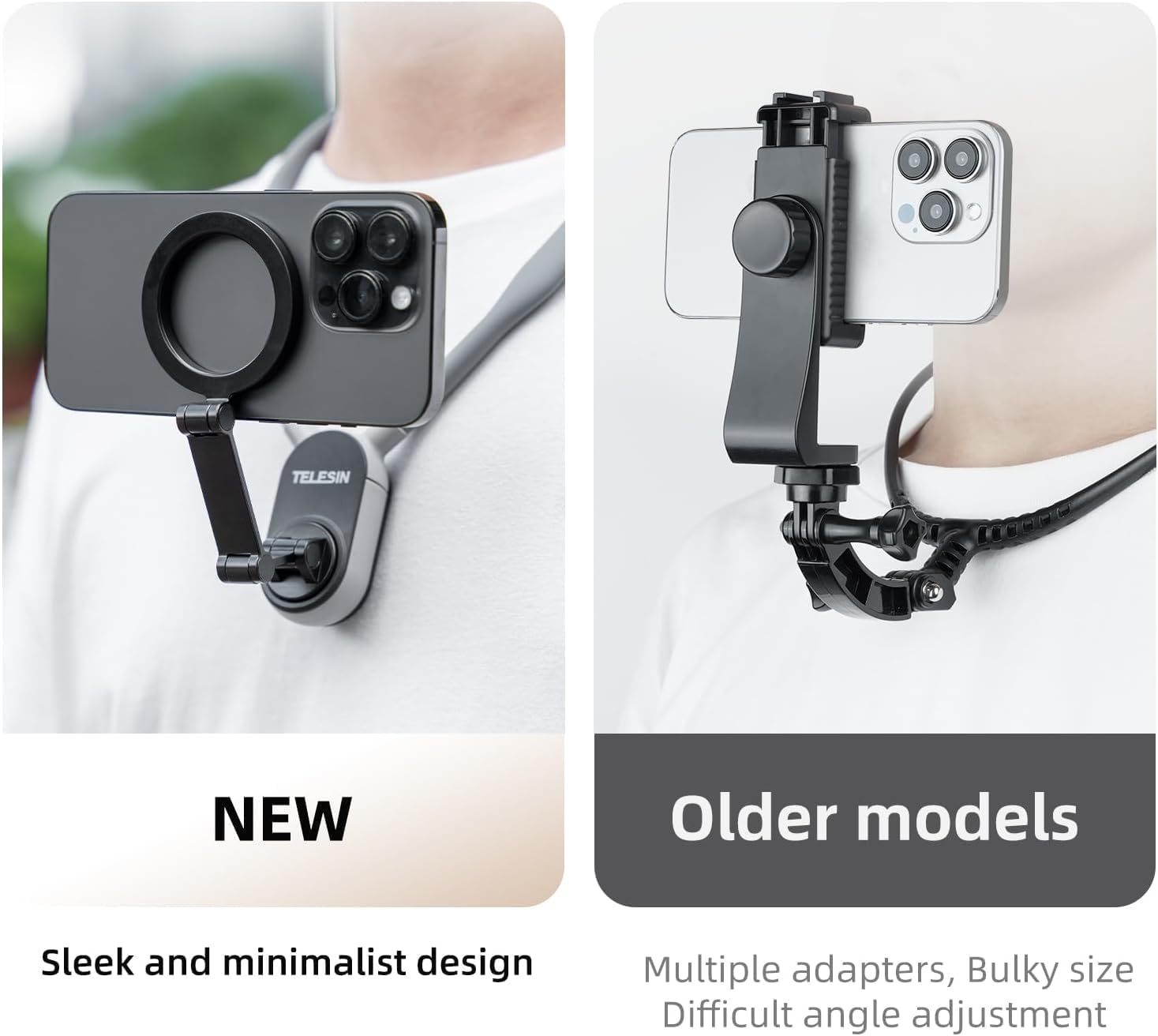 Magnetic Phone Neck Mount – Hands-Free POV Holder for Reels, Vlogs & TikTok | iPhone & Android