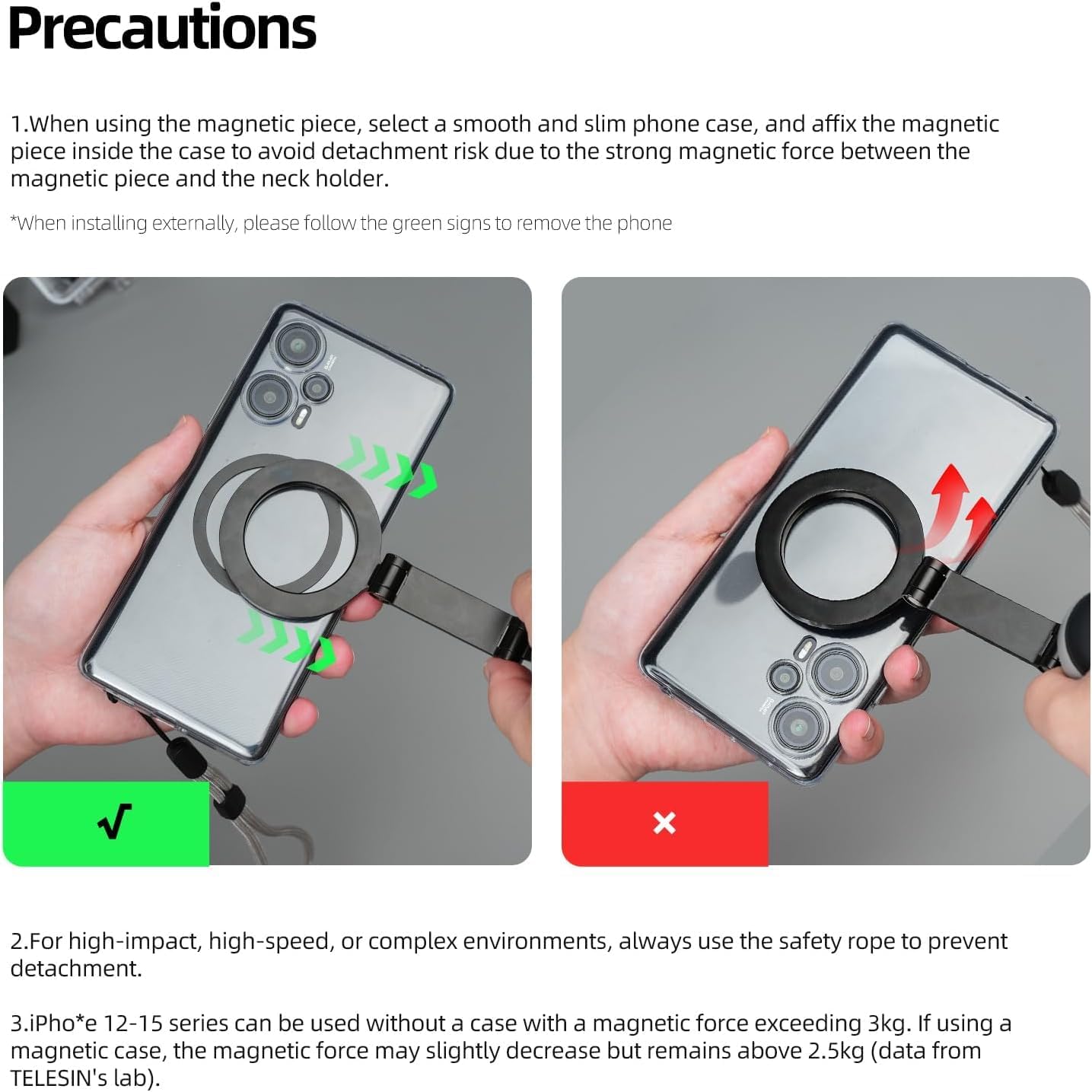 Magnetic Phone Neck Mount – Hands-Free POV Holder for Reels, Vlogs & TikTok | iPhone & Android