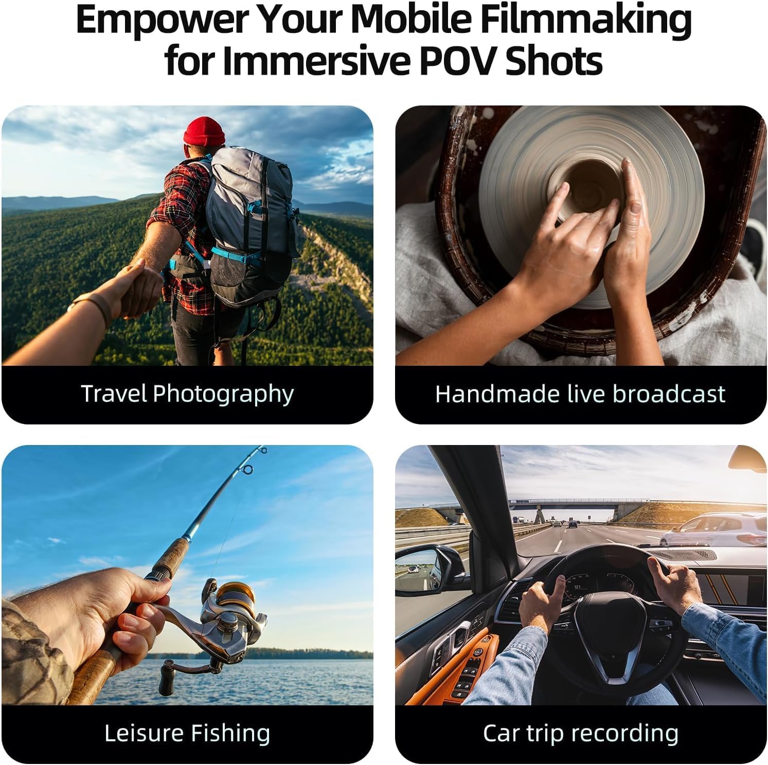Magnetic Phone Neck Mount – Hands-Free POV Holder for Reels, Vlogs & TikTok | iPhone & Android