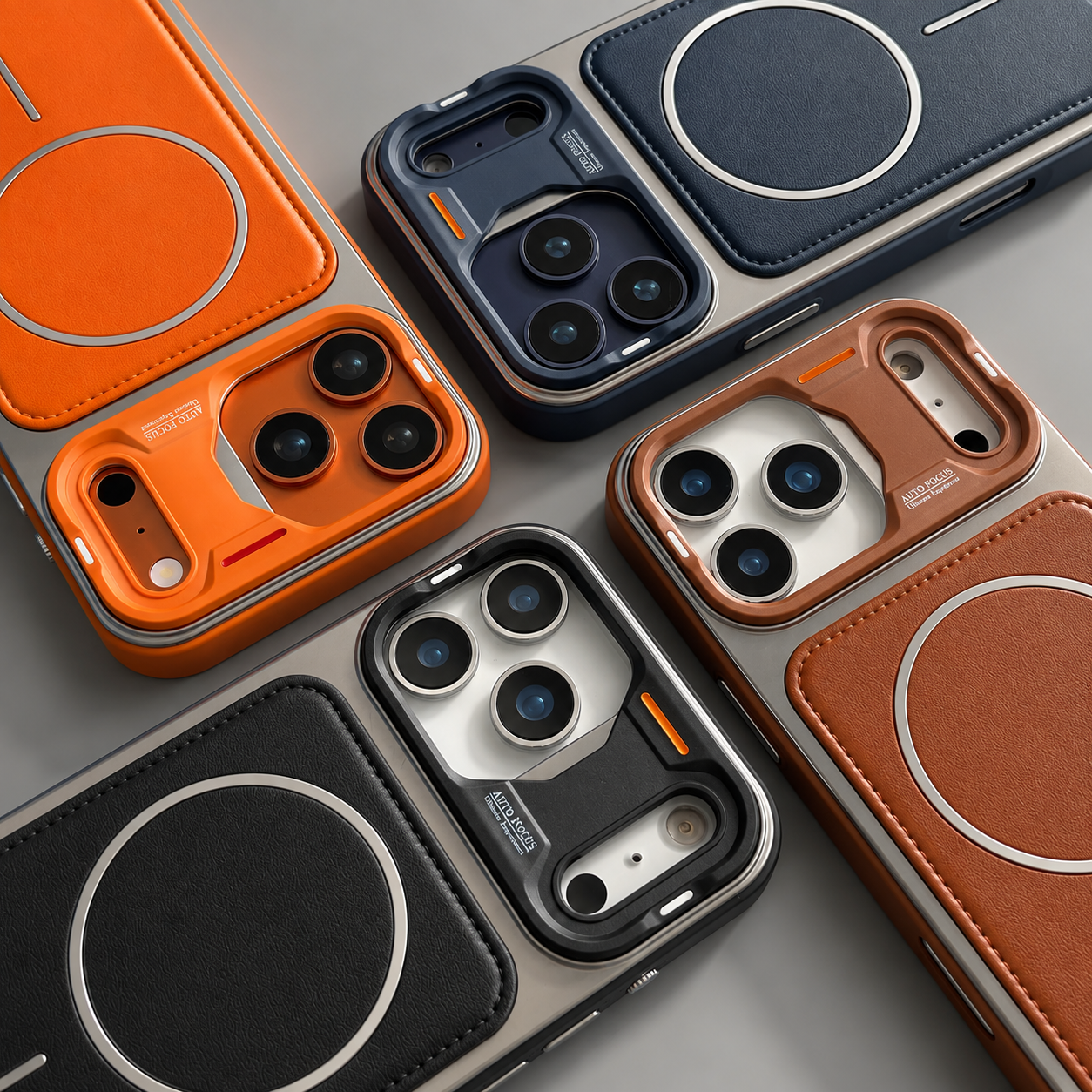 Premium magnetic leather case