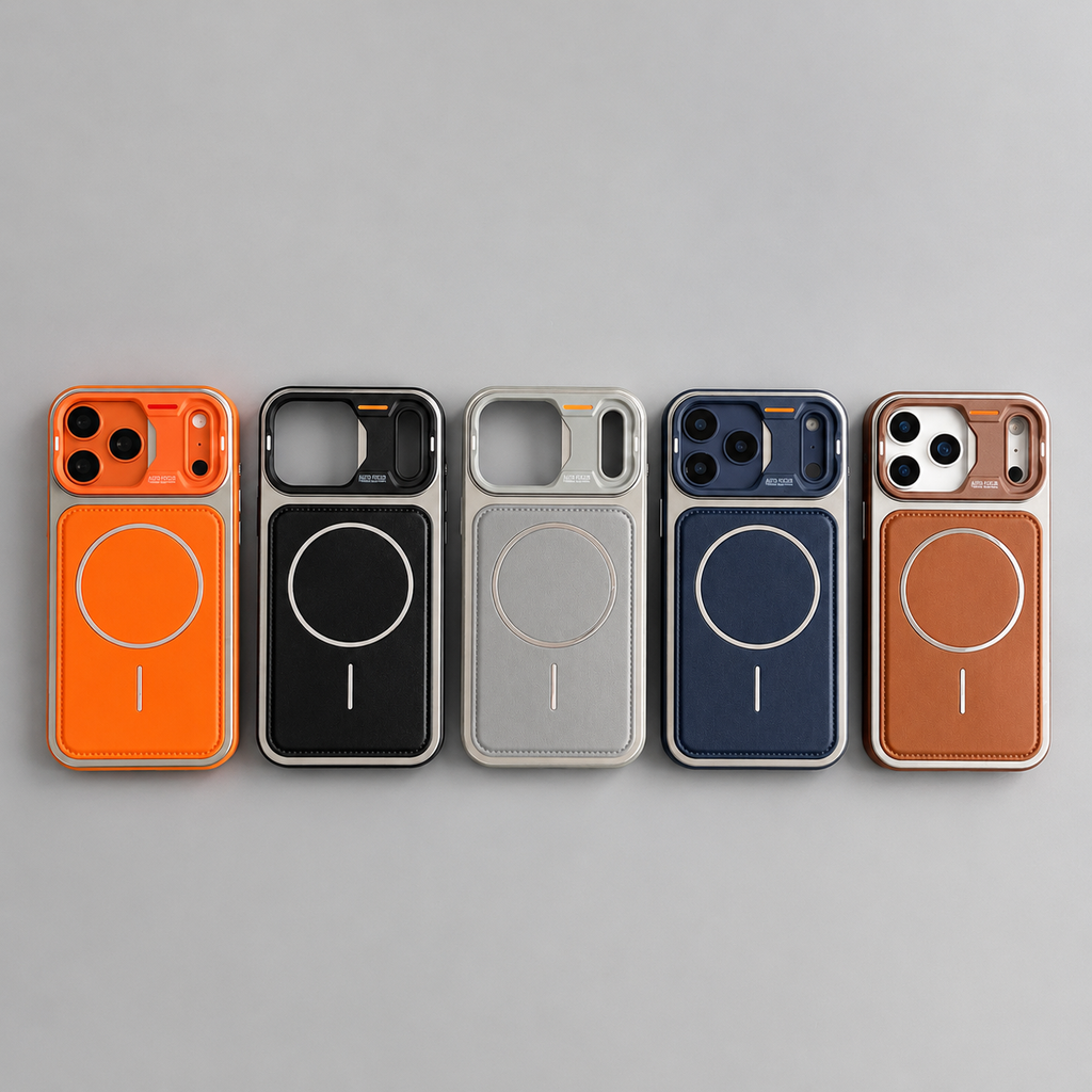 Premium magnetic leather case
